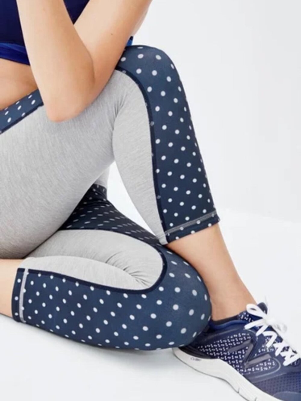 New Balance for J.Crew polka dot leggings - medium